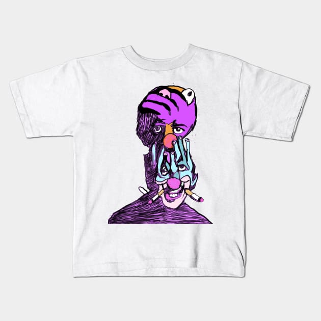 Paint by Numbers Kids T-Shirt by DaxNorman